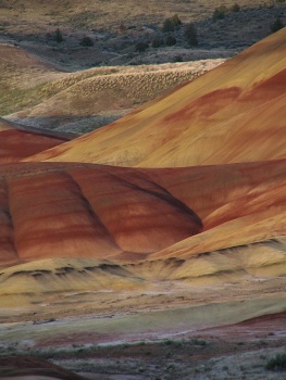 Painted Hills, colors and patterns in the hills, Oregon, photography by Lorelle VanFossen.